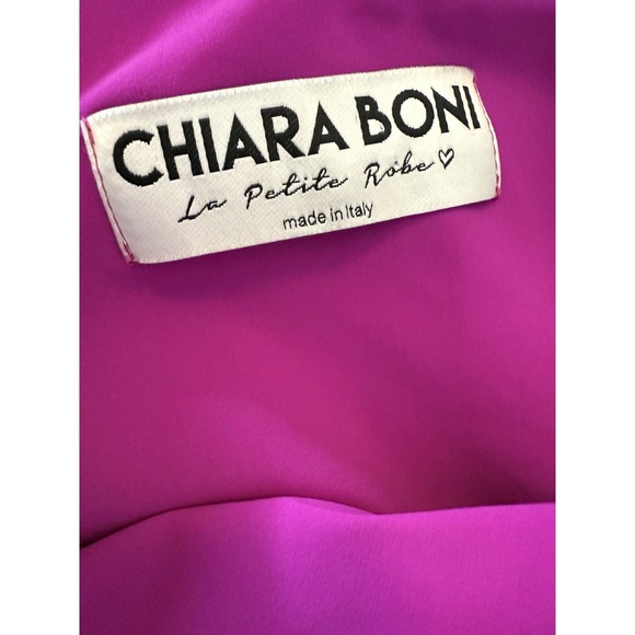 Chiara Boni La Petite Robe Womens Dress Size 42 Fuchsia One Shoulder Floral